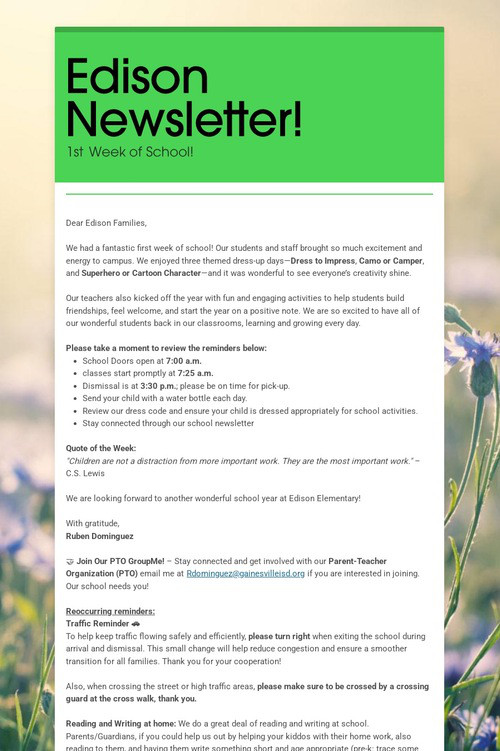 Edison Newsletter!