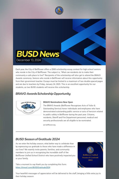 BUSD News