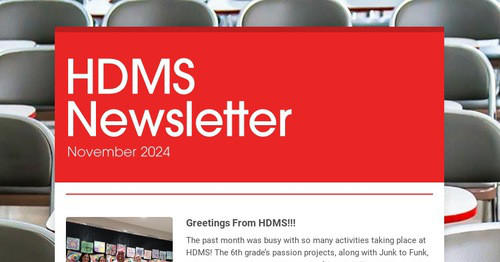 HDMS Newsletter