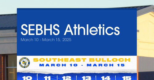 SEBHS Athletics | Smore Newsletters