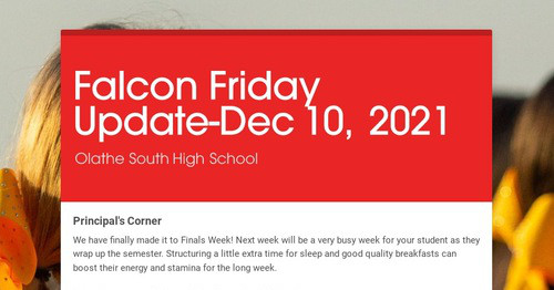 Falcon Friday Update-Dec 10, 2021