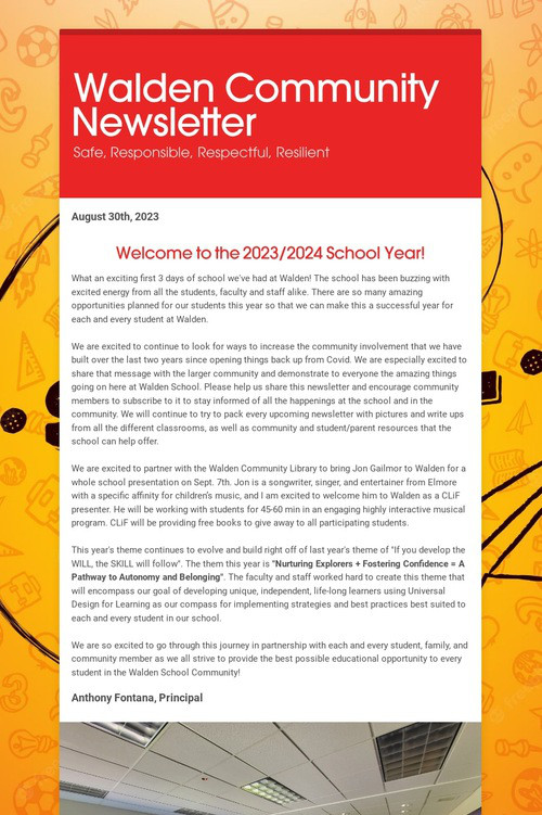 Walden Community Newsletter