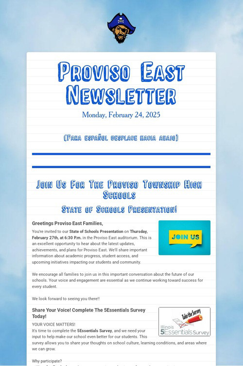 Proviso East Newsletter