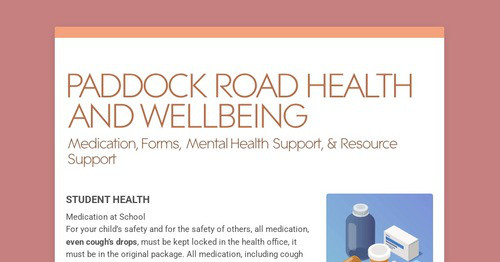 PADDOCK ROAD HEALTH AND WELLBEING
