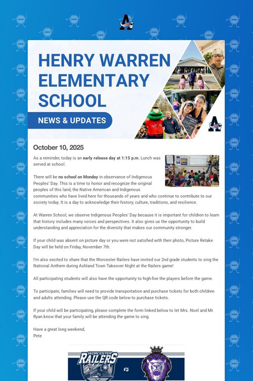 Warren School Weekly Update