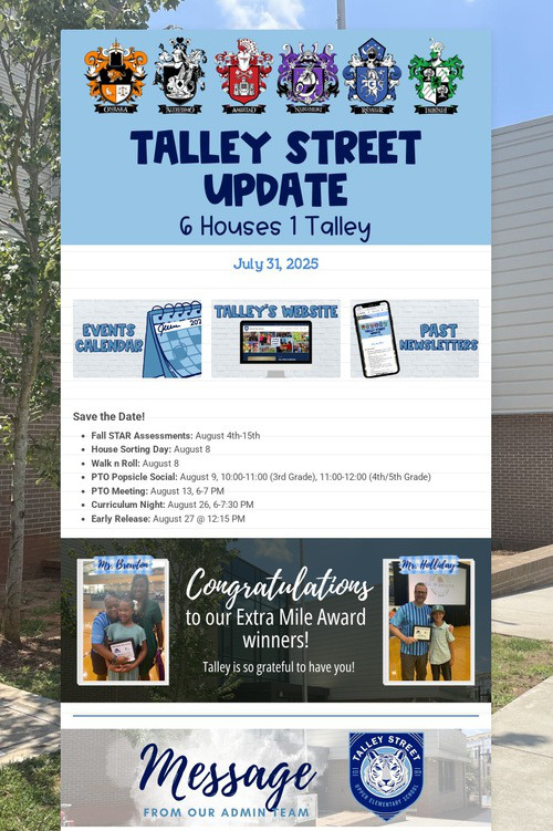 Talley Street Update