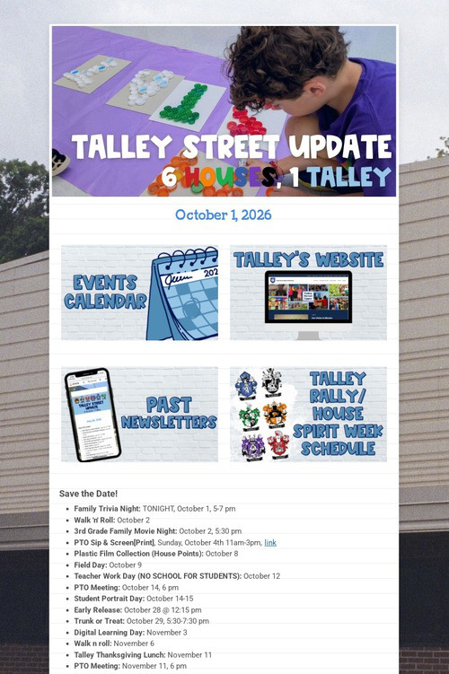 Talley Street Update