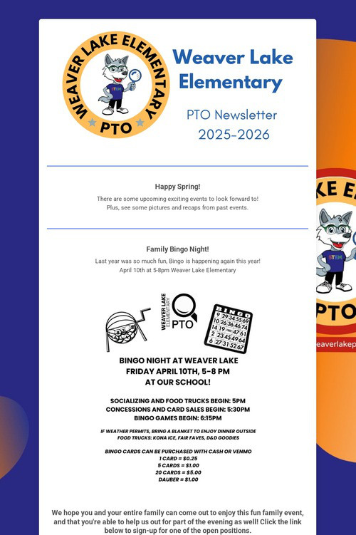Weaver Lake Elementary PTO