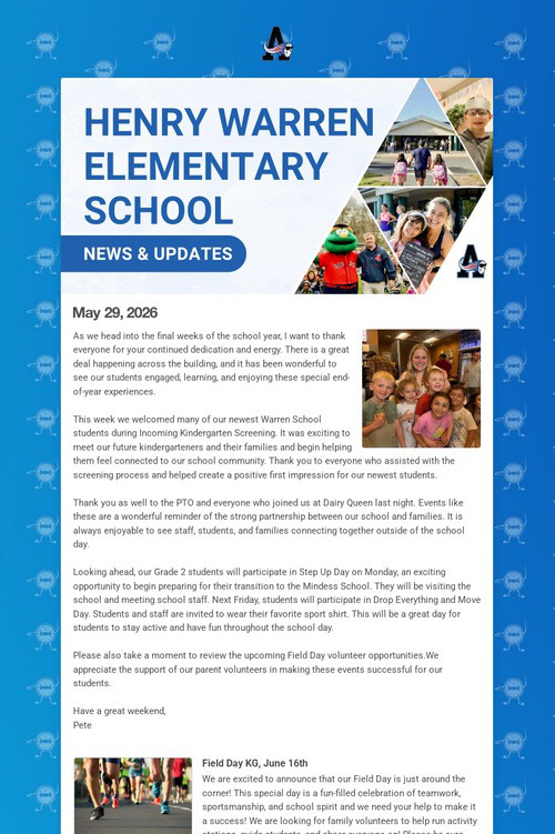 Warren School Weekly Update