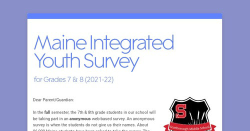 Maine Integrated Youth Survey