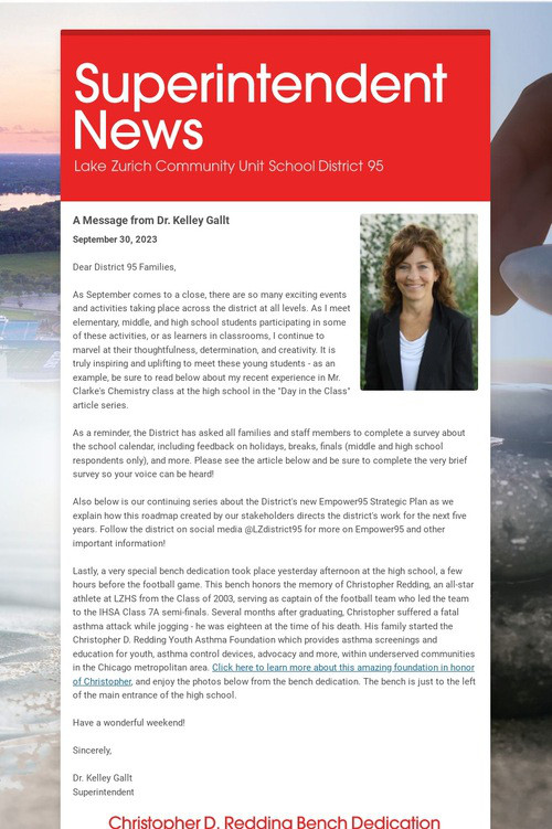 Superintendent News