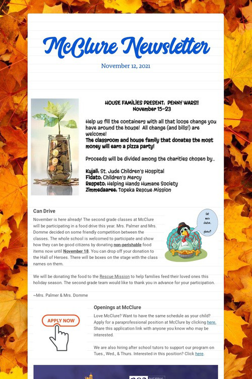 McClure Newsletter
