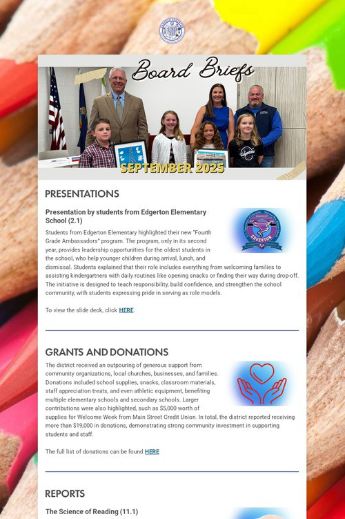 USD 231 Board Briefs