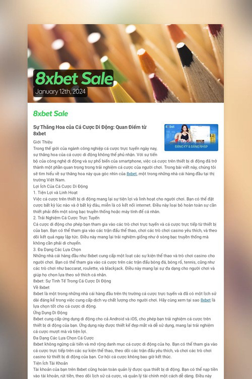 Ưu điểm độc đáo của https//8xbet.spa - Sân chơi trực tuyến hấp dẫn dành cho người Việt
