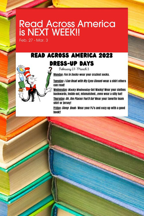 Read Across America is NEXT WEEK!!