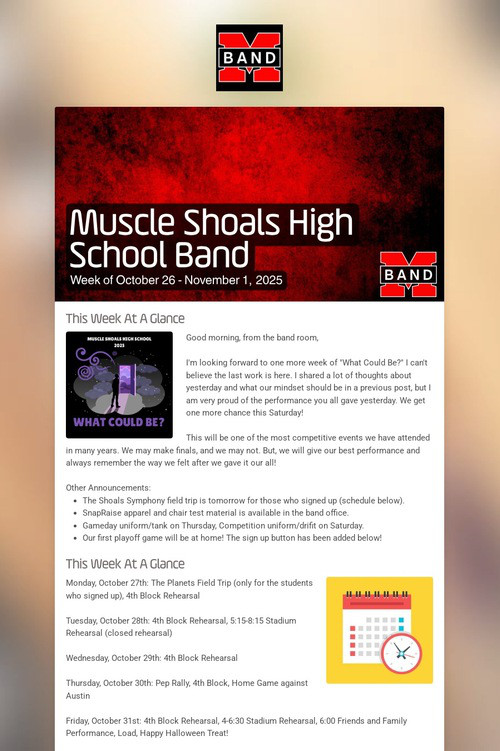 Muscle Shoals High School Band
