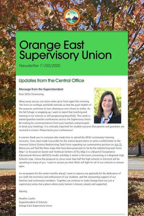 Orange East Supervisory Union