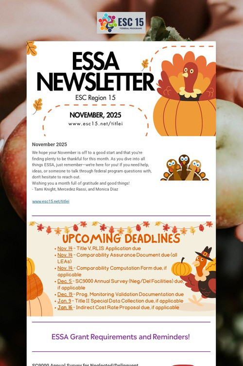 ESSA Newsletter