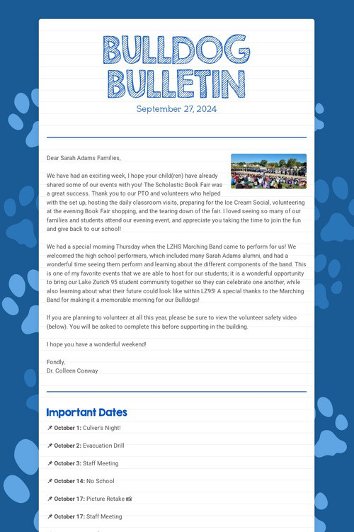 BULLDOG BULLETIN