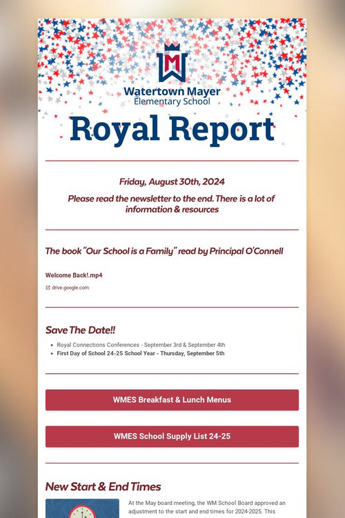 Royal Report