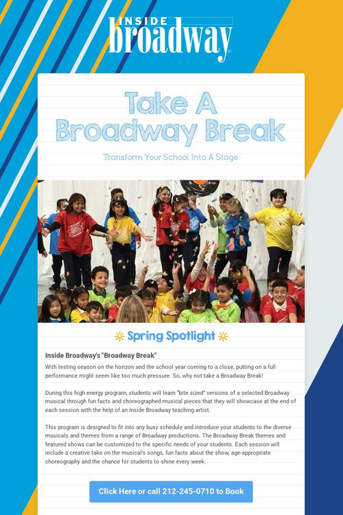 Take A Broadway Break