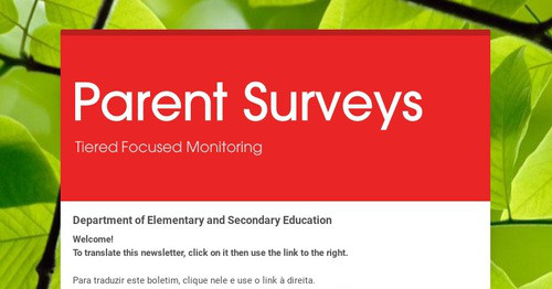 Parent Surveys