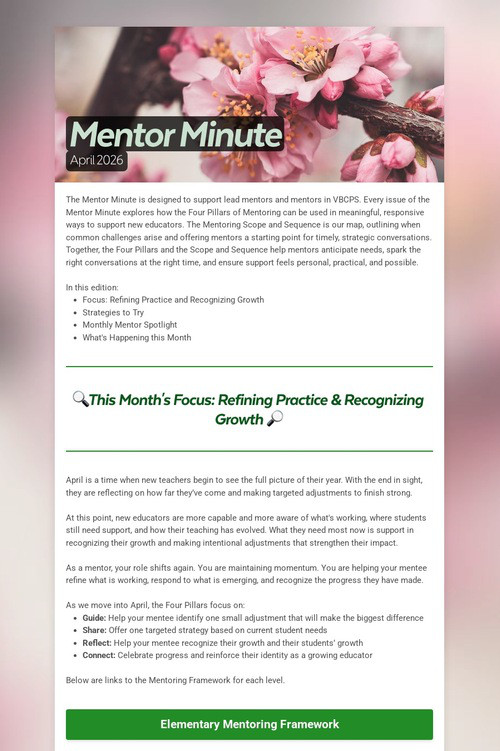 Mentor Minute