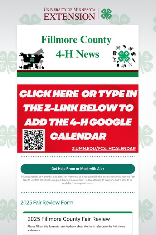 Fillmore County 4-H News