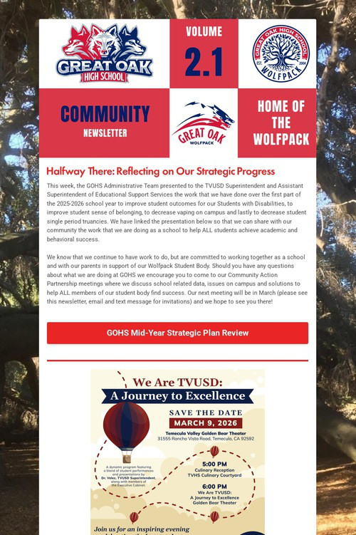 Great Oak - Newsletter Volume 2.1