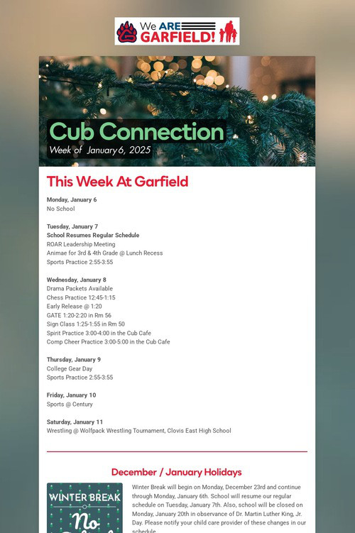 Cub Connection