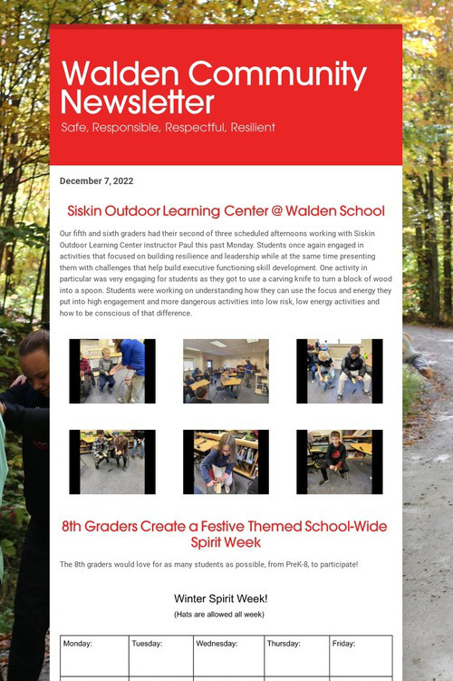 Walden Community Newsletter