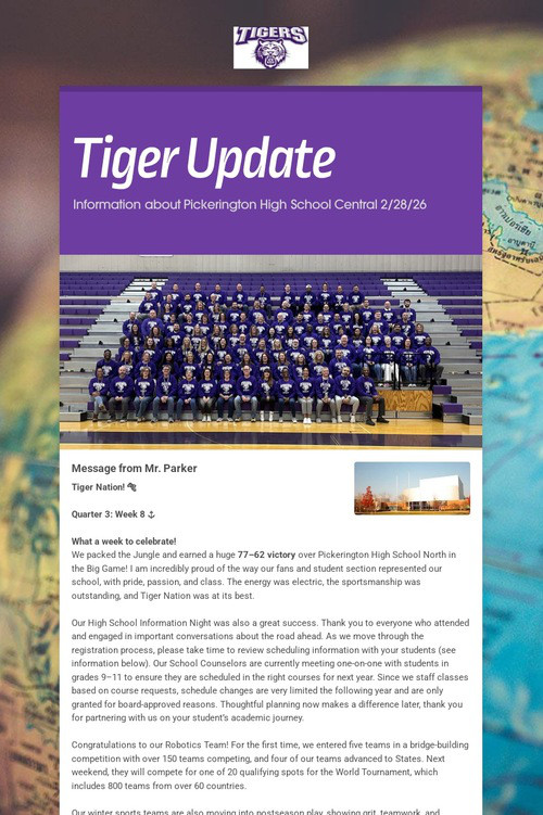 Tiger Update