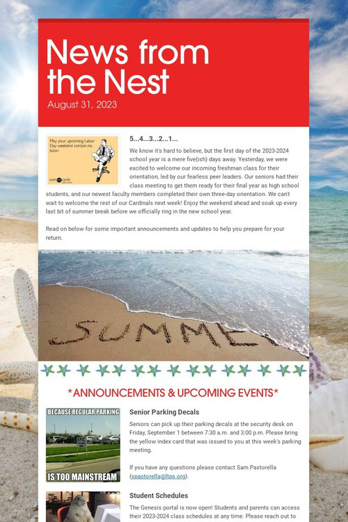 News from the Nest
