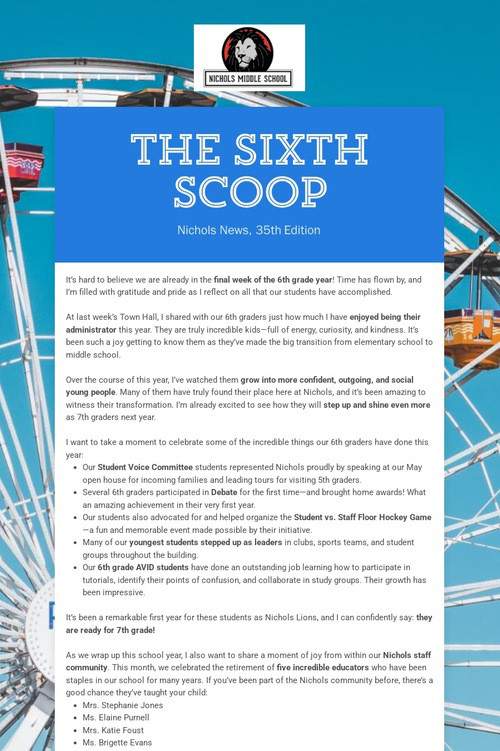 The Sixth Scoop