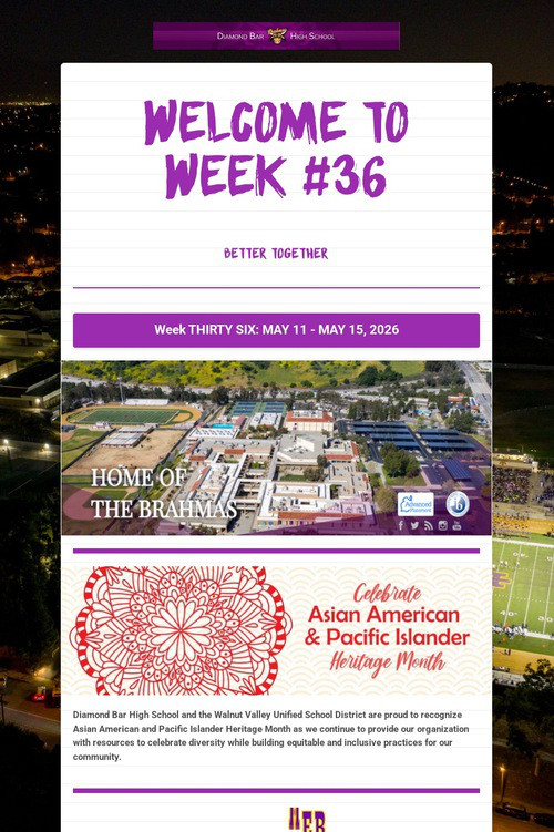 Welcome To Week #36