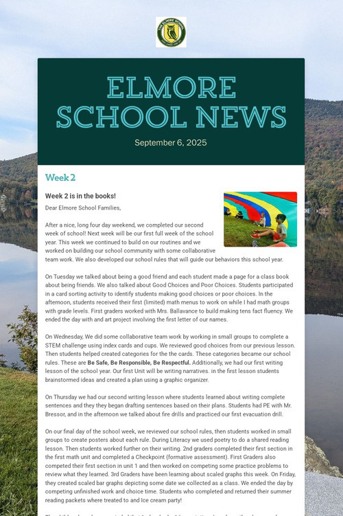 ELMORE School News