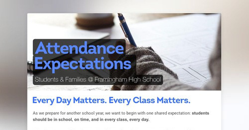 Attendance Expectations