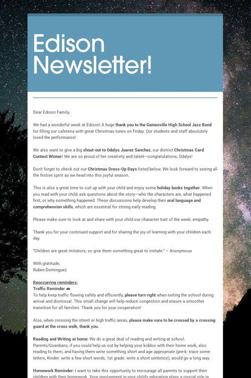 Edison Newsletter!