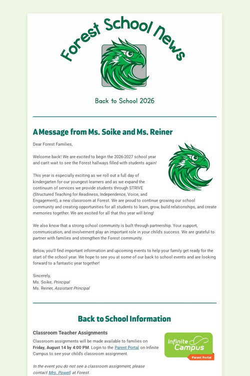 Forest School News (8.13.26)