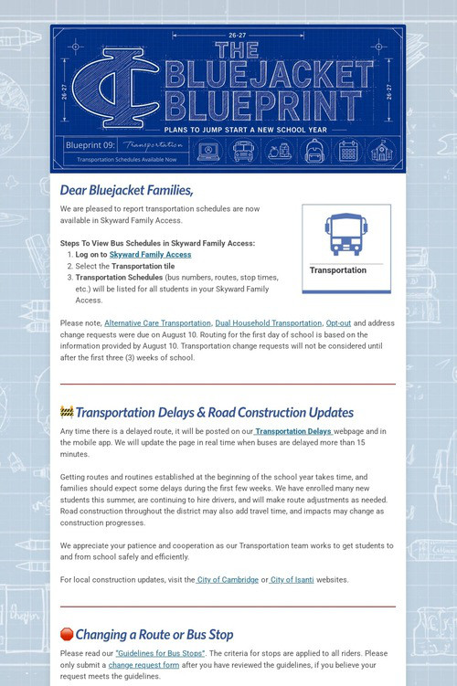 Bluejacket Blueprint: Transport