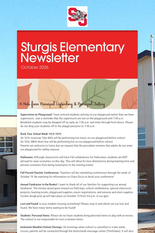 Sturgis Elementary Newsletter