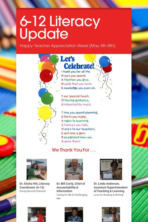 6-12 Literacy Update