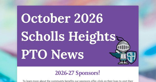 Scholls Heights PTO News