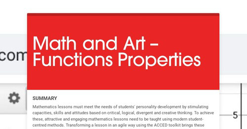 Math and Art - Functions Properties