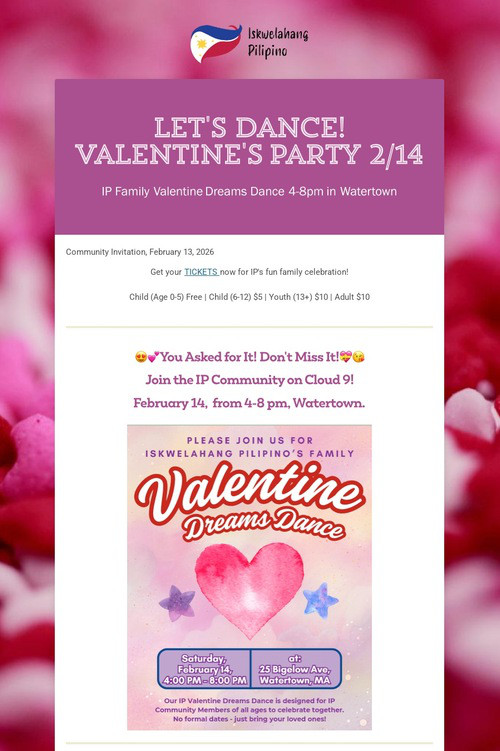 Let's Dance! Valentine's Party 2/14