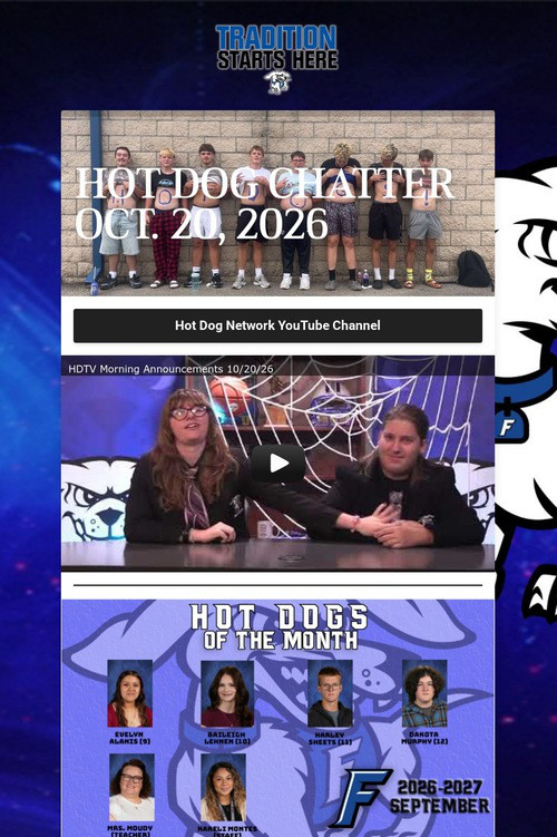 HOT DOG CHATTER OCT. 20, 2026