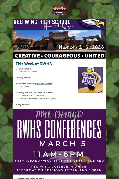 RWHS Student Newsletter
