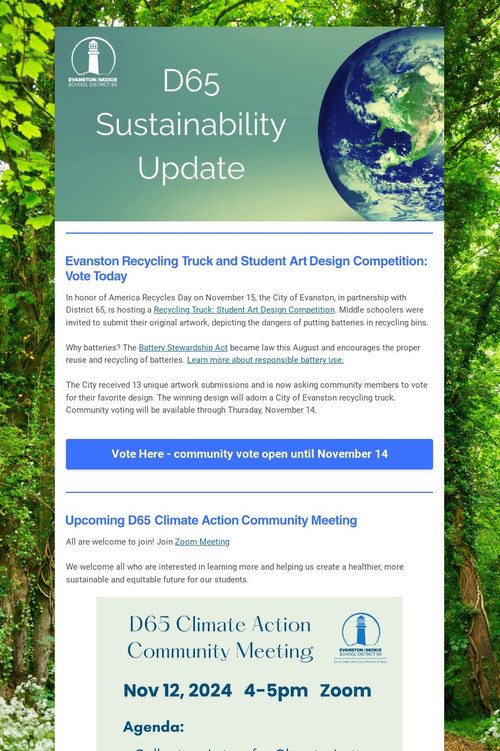 D65 Sustainability Update: Nov '24