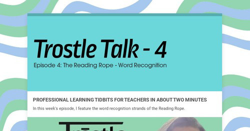 Trostle Talk - 4