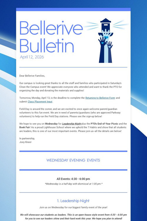 Bellerive Bulletin